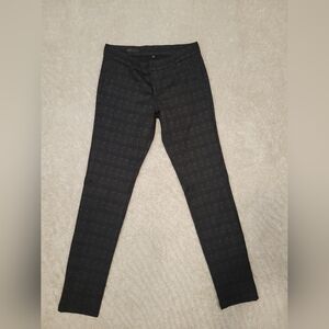 Kut Black Checkered Pants